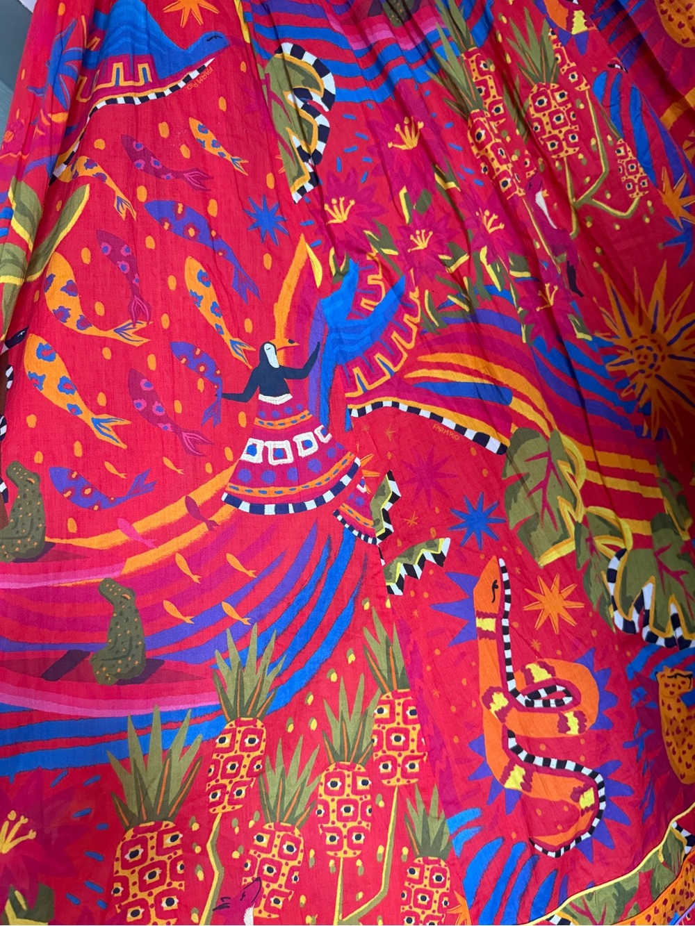 FARM Rio Red Multi-Print Maxi Dress - Picture 5 of 11